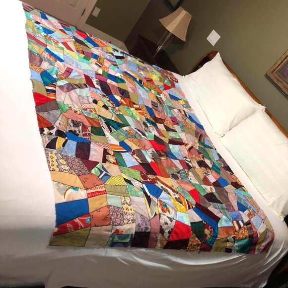 Patchwork quilt top - Picture 7 of 8